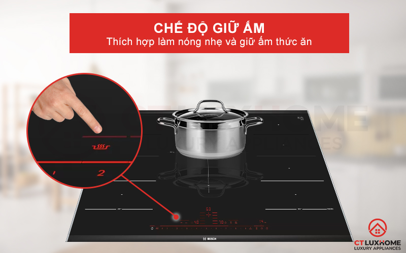 Tiện lợi với chế độ giữ ấm, giúp làm nóng thức ăn