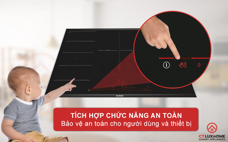 Tính năng khóa trẻ em bảo vệ trẻ nhỏ khỏi những rủi ro