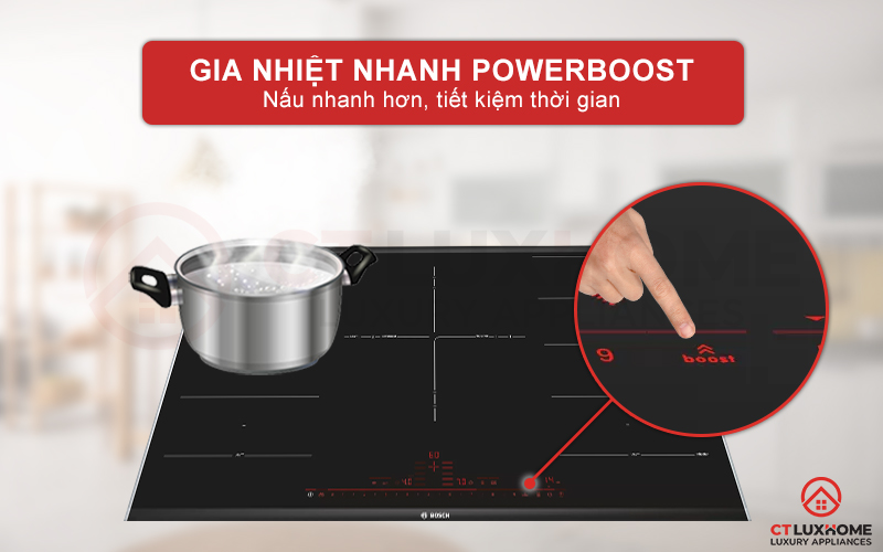 Tiết kiệm thời gian nấu nướng với PowerBoost