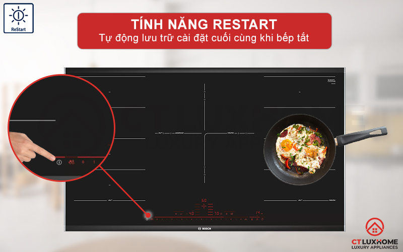 Tính năng ReStart tự động lưu lại cài đặt cuối