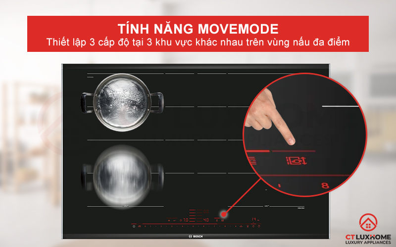 Cài đặt 3 mức công suất khác nhau trên vùng đa điểm với MoveMode