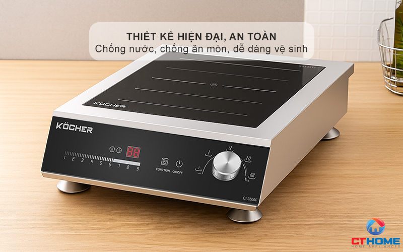 Thiết kế chống nước, chống ăn mòn, dễ dàng vệ sinh