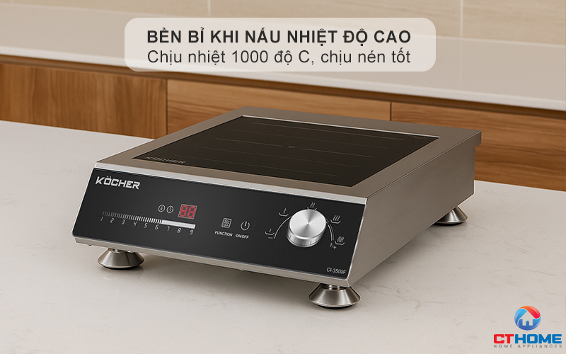 Chịu nhiệt 1000 độ C, chịu sốc nhiệt 800 độ C, chịu nén tốt