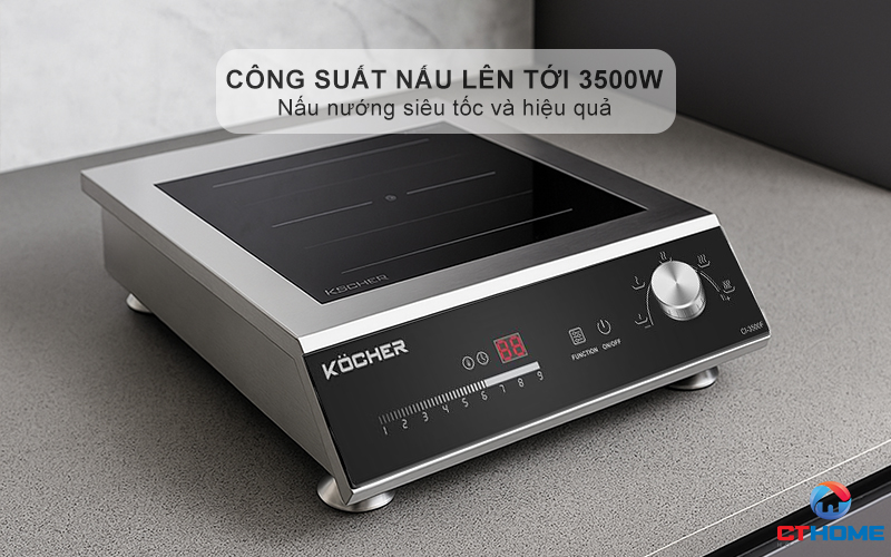 Công suất nấu lên tới 3500W