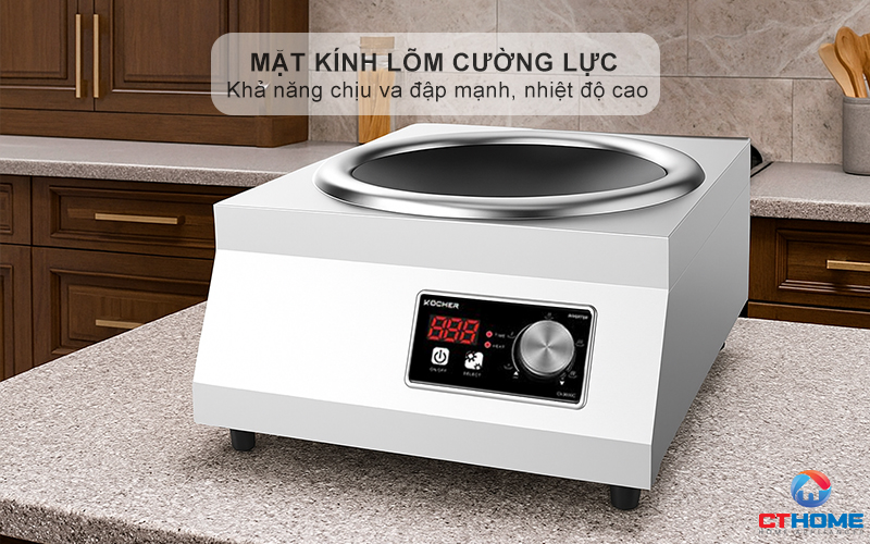 Mặt kính lõm cường lực chịu nhiệt cao cấp