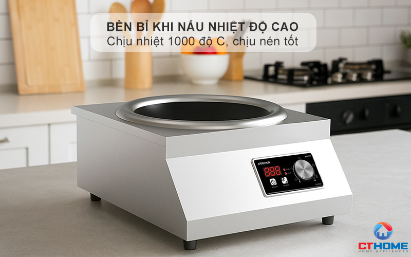 Chịu nhiệt 1000 độ C, chịu sốc nhiệt 800 độ C, chịu nén tốt