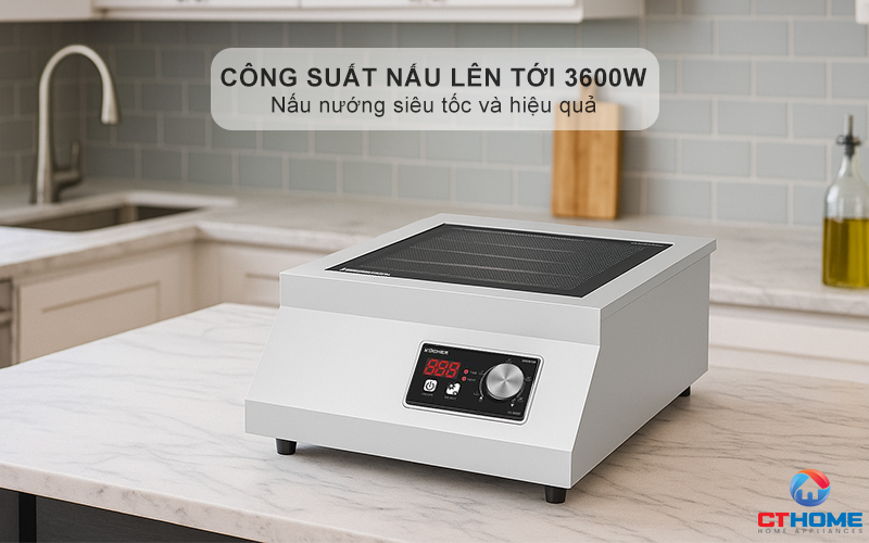 Công suất nấu lên tới 3600W