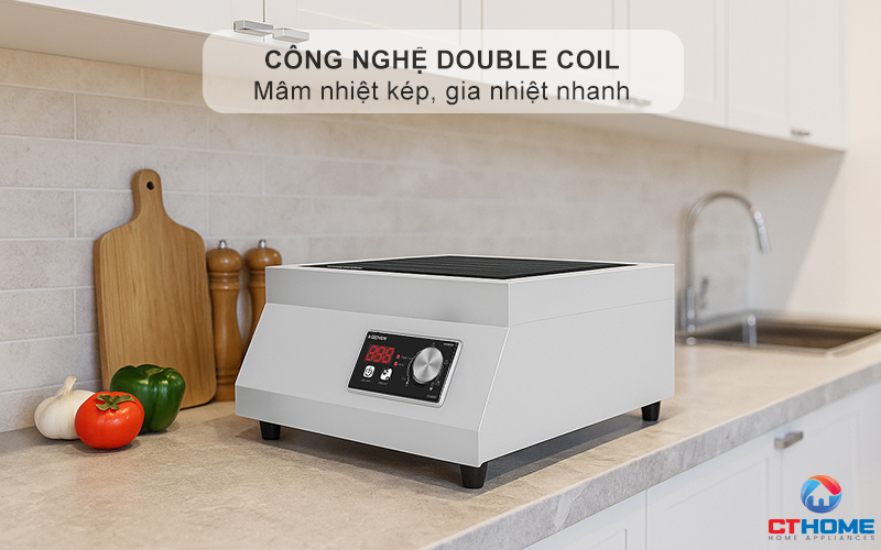 Công nghệ Double Coil - Mâm nhiệt kép, gia nhiệt nhanh và tối ưu thời gian nấu nướng
