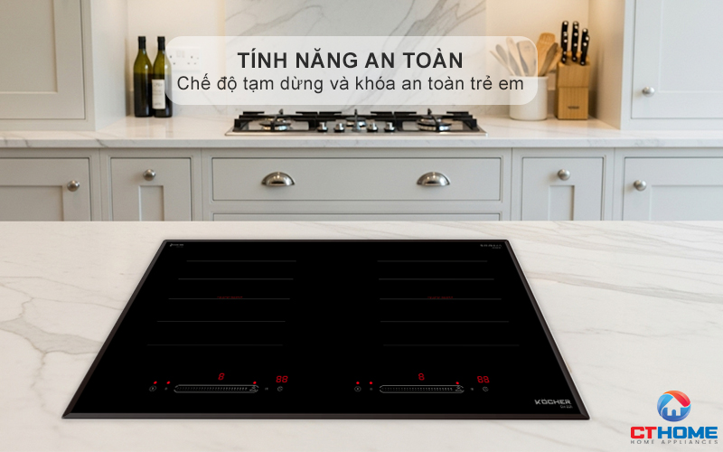Chế độ tạm dừng Pause, khóa an toàn trẻ em Child Lock