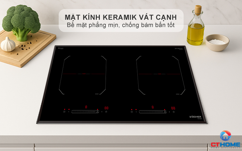 Mặt kính Keramik vát cạnh