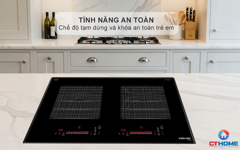 Chế độ tạm dừng Pause, khóa an toàn trẻ em Child Lock