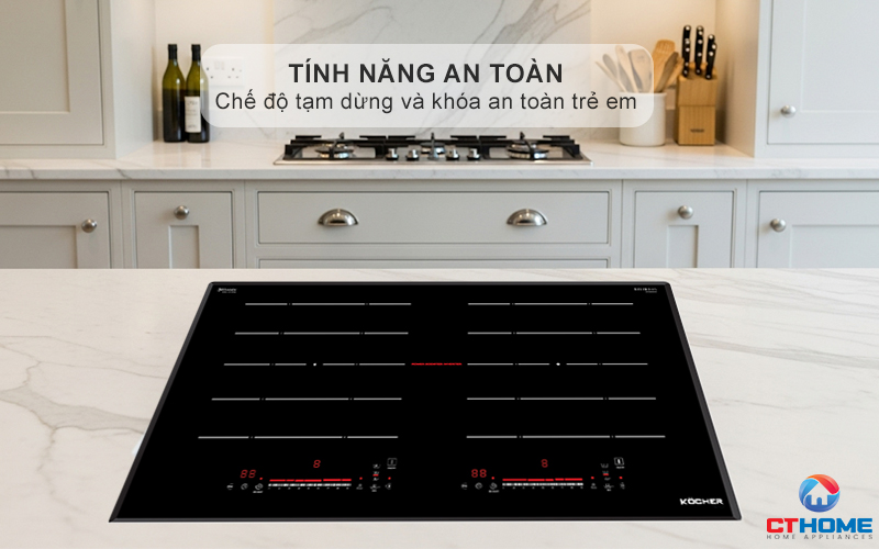 Chế độ tạm dừng Pause, khóa an toàn trẻ em Child Lock
