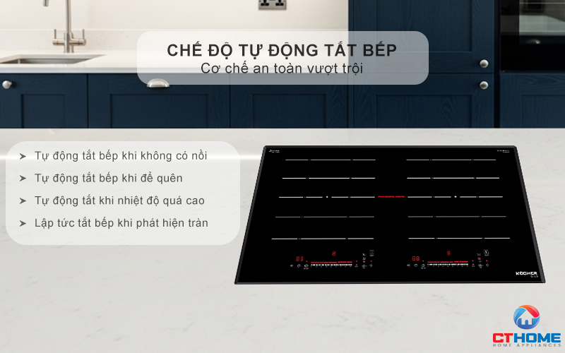 Chế độ tự động tắt bếp