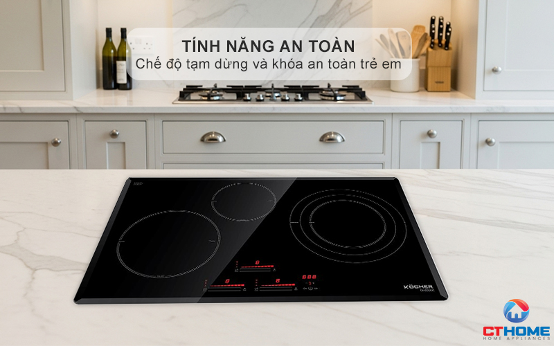 Chế độ tạm dừng Pause, khóa an toàn trẻ em Child Lock