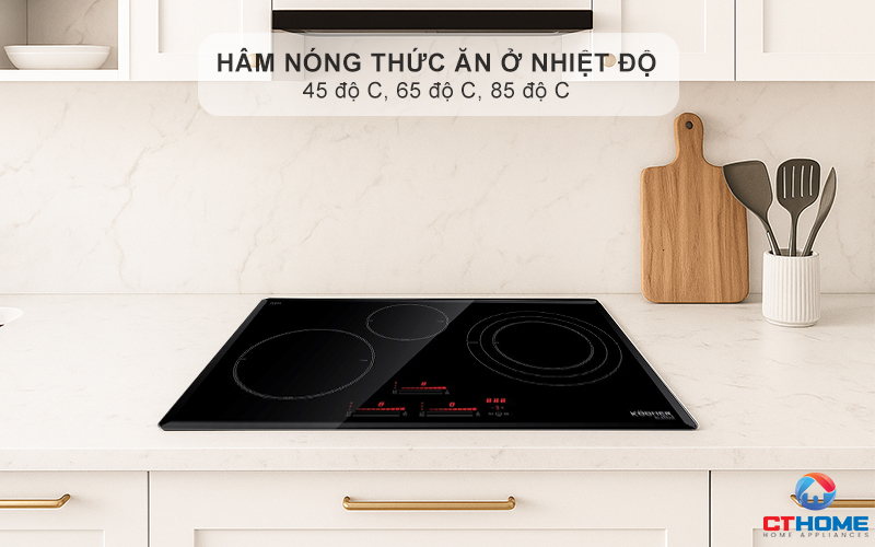 Vùng nấu từ tự nhận biết kích cỡ xoong nồi