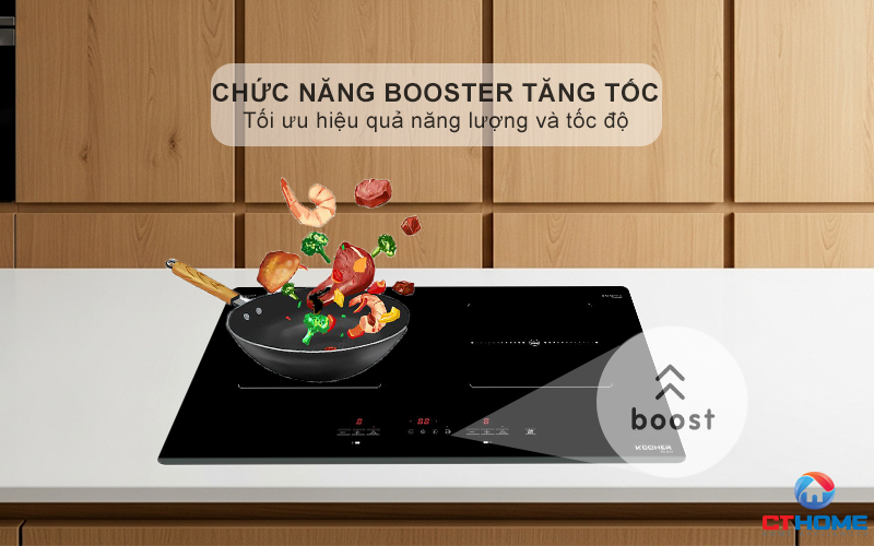 Chức năng booster đun nấu tăng tốc