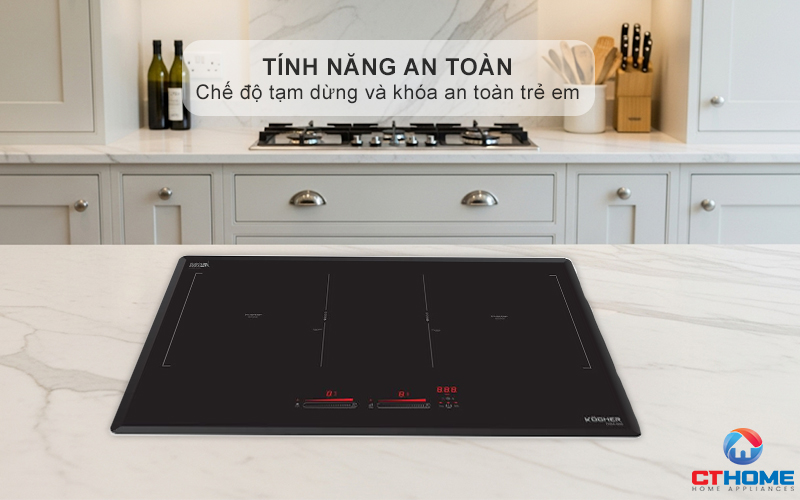 Chế độ tạm dừng Pause, khóa an toàn trẻ em Child Lock