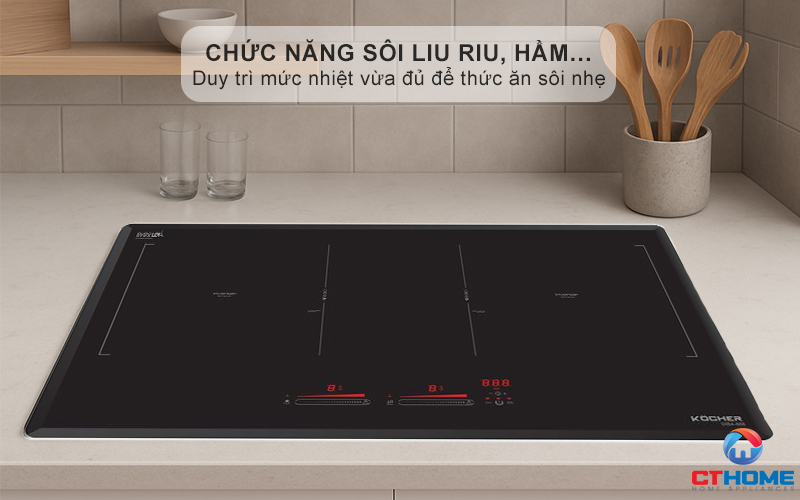 Chức năng sôi liu riu, lăn tăn, hầm…