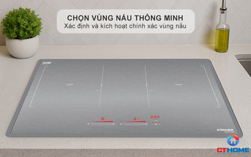 Chức năng chọn vùng nấu thông minh vượt trội