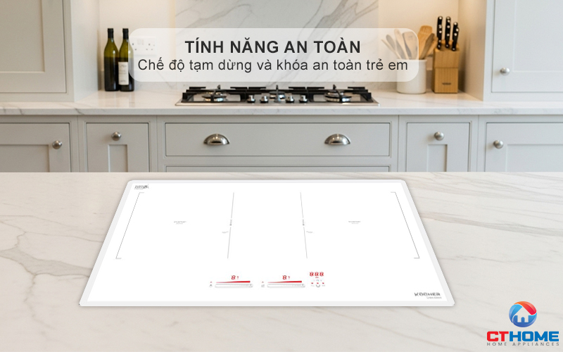 Chế độ tạm dừng Pause, khóa an toàn trẻ em Child Lock
