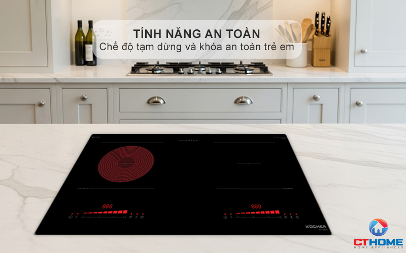 Chế độ tạm dừng Pause, khóa an toàn trẻ em Child Lock