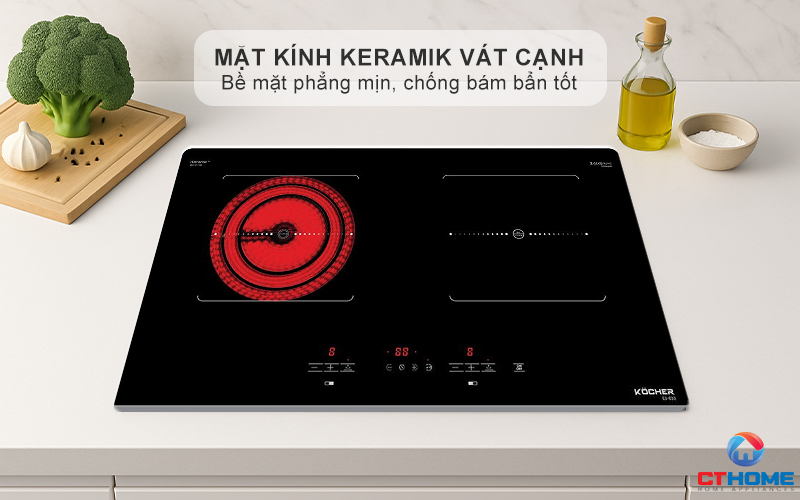 Mặt kính Keramik vát cạnh