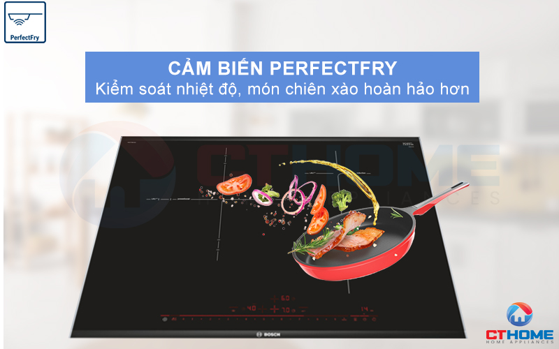 Cảm biến PerfectFry giúp món chiên xào ngon hơn, hoàn hảo hơn.