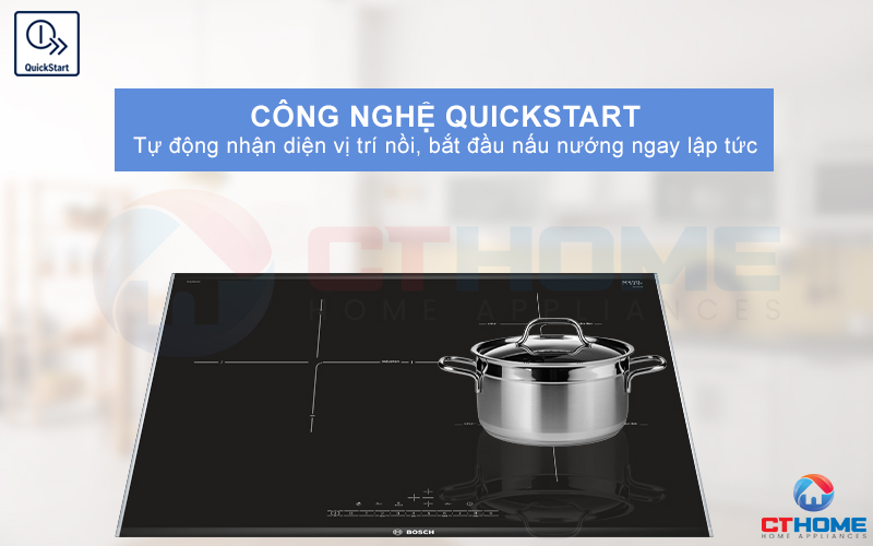 Tự động nhận diện nồi và nấu ăn ngay lập tức với QuickStart.