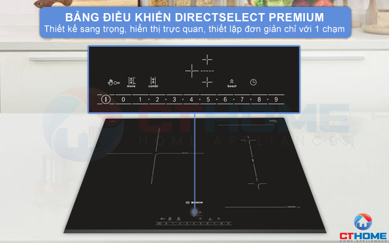 Bảng điều khiển DirectSelect trực quan, chọn mức cấp độ chỉ một chạm.