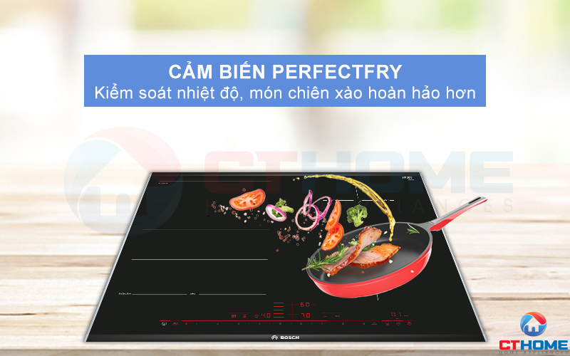 Chiên xào hoàn hảo hơn với cảm biến PerfectFry.