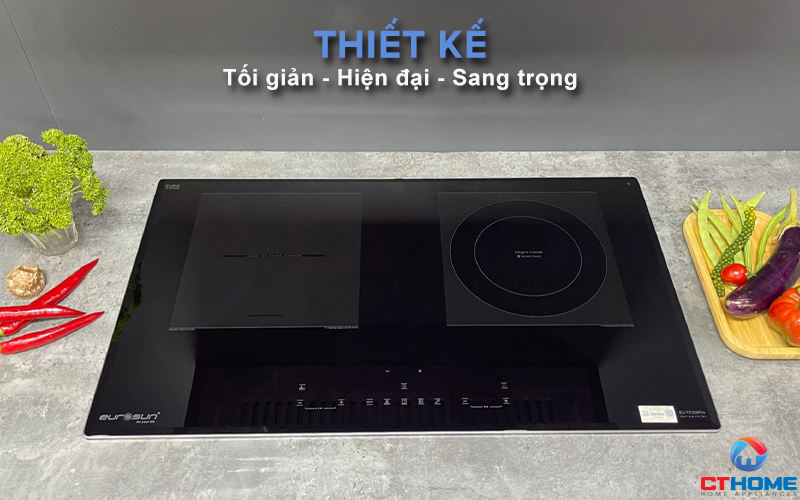   BẾP TỪ EUROSUN EU-TE259PRO KẾT HỢP HỒNG NGOẠI 2 VÙNG NẤU 3600W EUTE259PRO 1