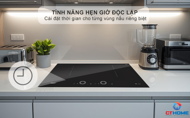 Hẹn giờ nấu và tắt bếp