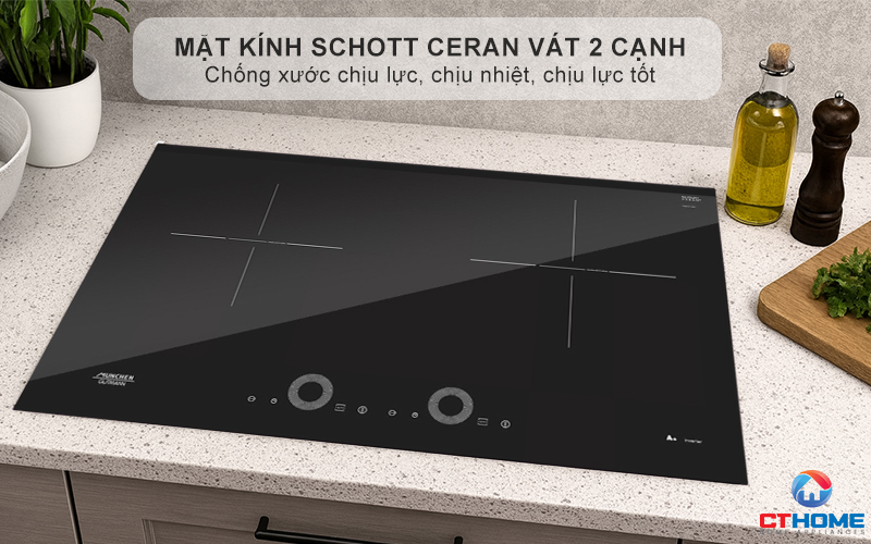 Mặt kính Schott Ceran vát 2 cạnh