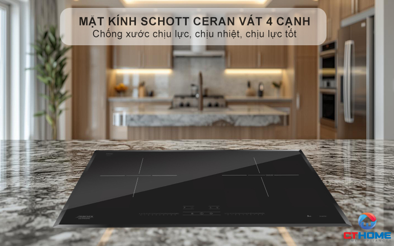 Mặt kính Schott Ceran vát 4 cạnh