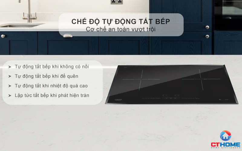 Tự động tắt bếp khi không có vật dụng