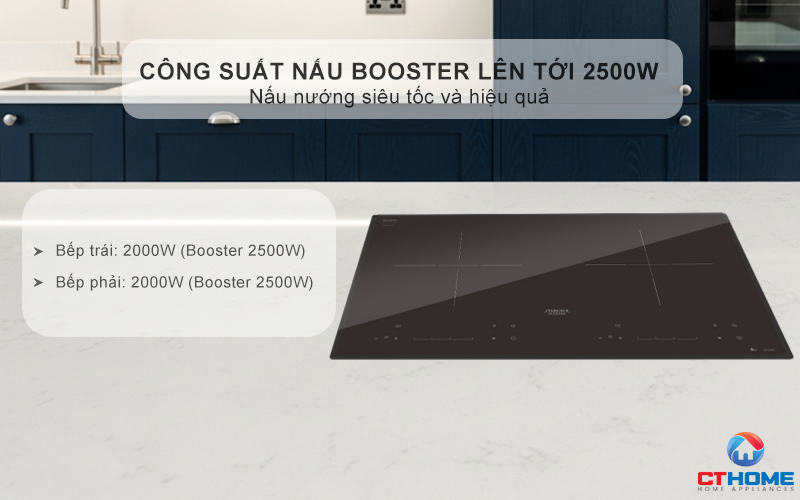 Tổng công suất 5000W với công nghệ san nhiệt ICG5 Digi Turbo