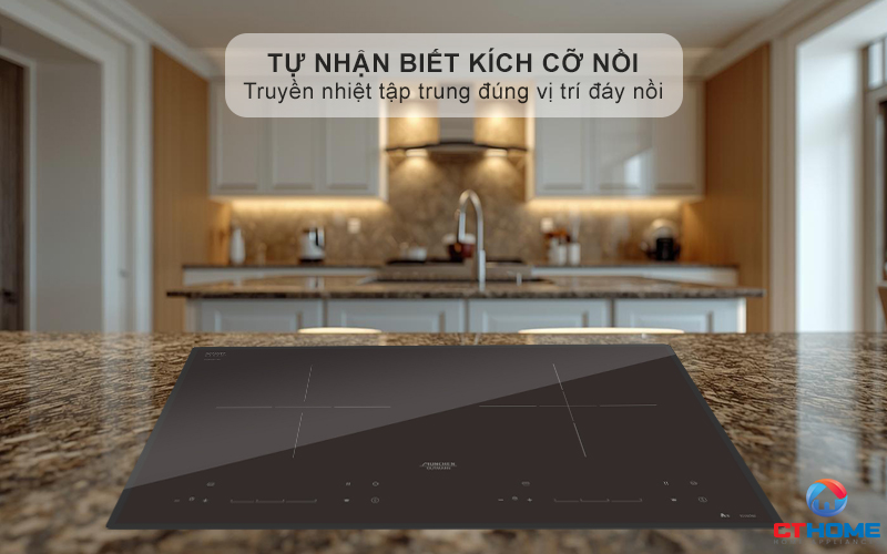 Phần từ tự động nhận biết kích cỡ xoong nồi