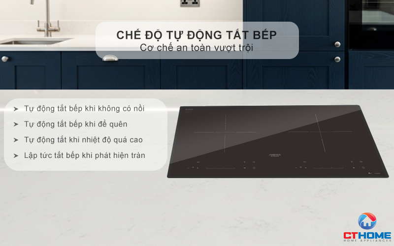 Tự động tắt bếp khi không có vật dụng