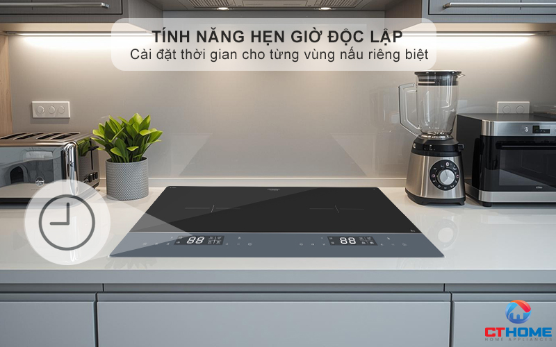 Hẹn giờ nấu và tắt bếp