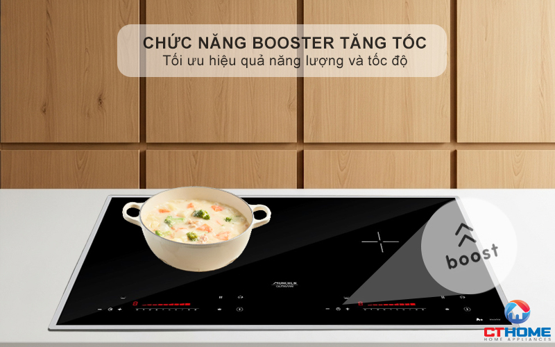 Chức năng Booster nấu nhanh, tiết kiệm thời gian