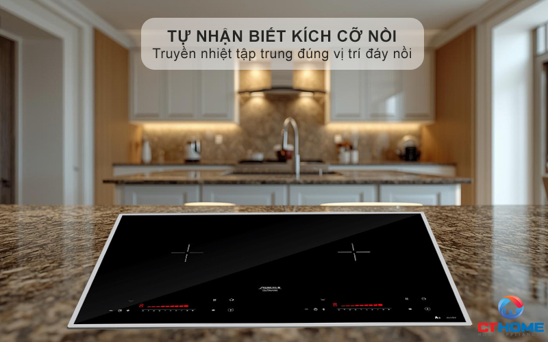 Phần từ tự động nhận biết kích cỡ xoong nồi