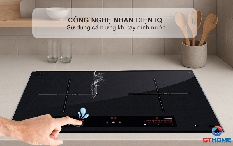 Công nghệ IQ sử dụng khi tay dính nước