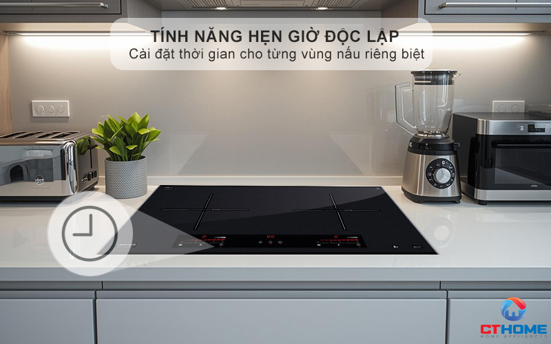 Hẹn giờ nấu và tắt bếp