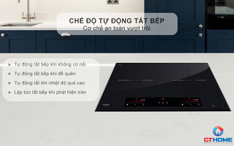 Tự động tắt bếp khi không có vật dụng