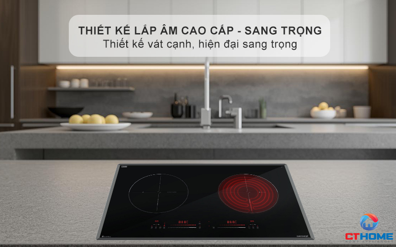 Thiết kế lắp âm cao cấp - sang trọng