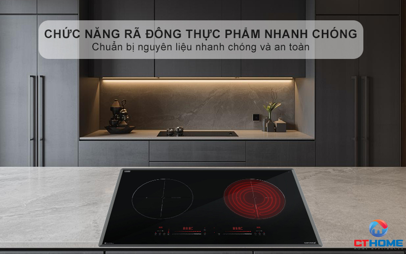 Chức năng rã đông (Defrost) thực phẩm nhanh chóng, tiện lợi