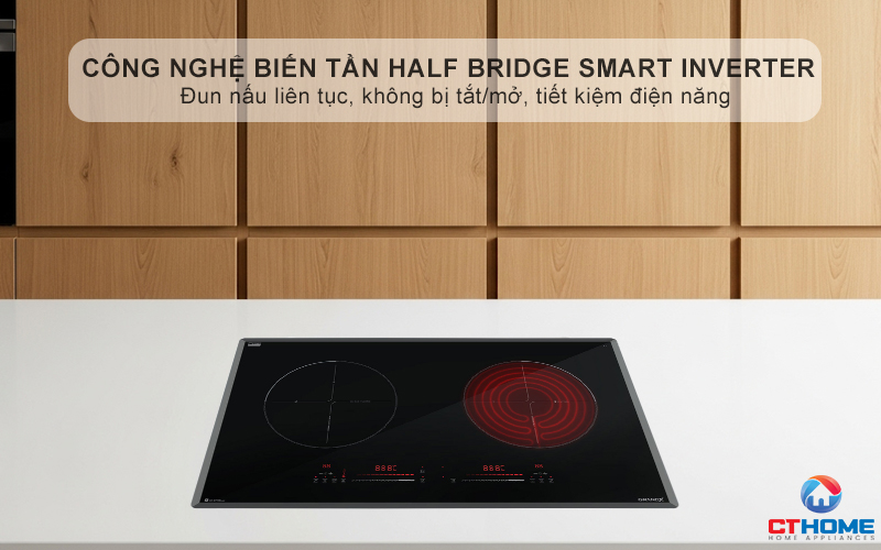 Công nghệ Half Bridge Smart INVERTER Duy trì nhiệt độ ổn định ở mức thấp nhất mà không cần bật/tắt liên tục