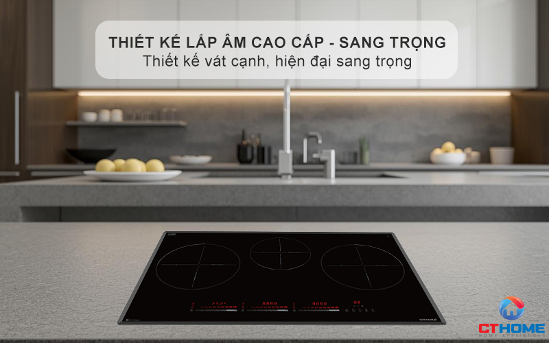 Thiết kế lắp âm cao cấp - sang trọng