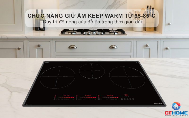 Chức năng giữ ấm Keep Warm từ 65-85°C, duy trì độ nóng của đồ ăn trong thời gian dài
