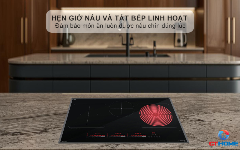 Hẹn giờ nấu và tắt bếp linh hoạt - Chủ động hơn khi nấu nướng